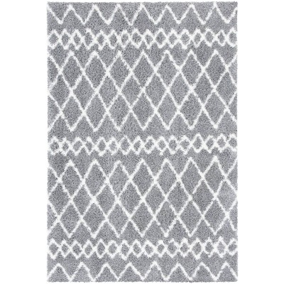 Tapete Bavaria de Franjas Enrejadas Gris