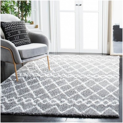 Tapete Bavaria de Franjas Enrejadas Gris