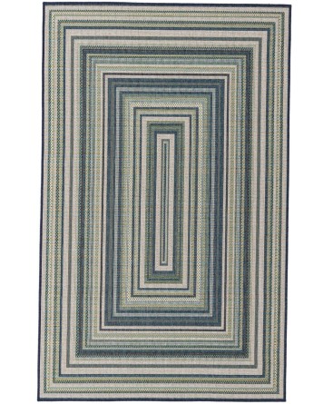 Tapete Cabos Rectángulos Azules