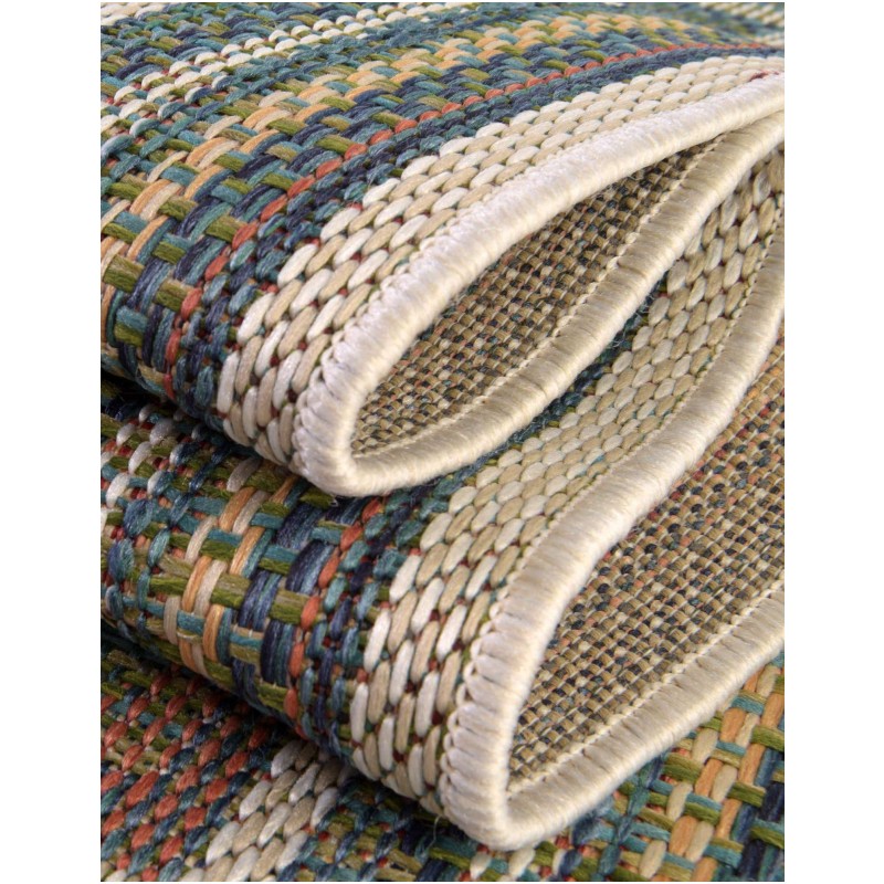 Tapete Cabos Rectángulos Multicolor