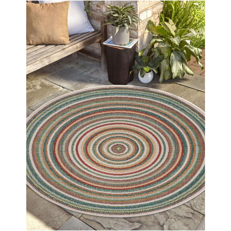 Tapete Cabos Rectángulos Multicolor