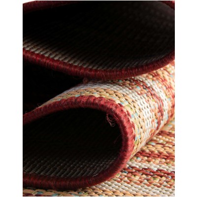 Tapete Cabos Rectángulos Rojos