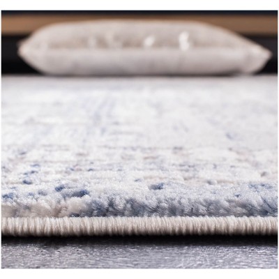 Tapete Emilia Lluvia Abstracta Azul con Gris