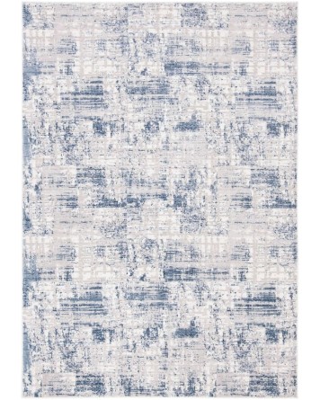 Tapete Emilia Lluvia Abstracta Azul con Gris