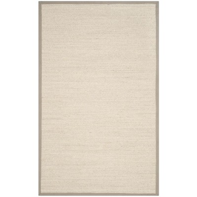 Tapete Frontera de Sisal con Orilla Caqui