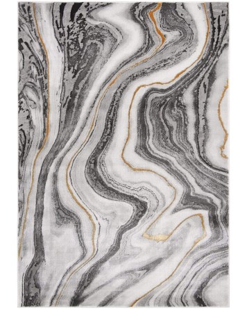 Tapete Destreza Arenas Grises con Oro