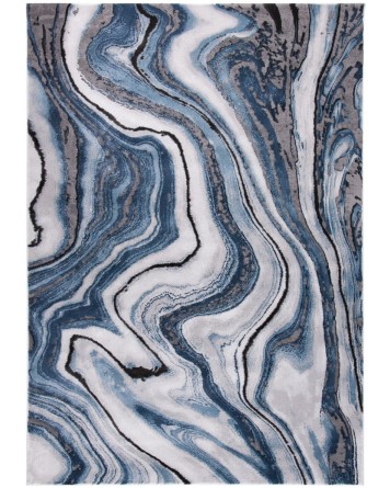 Tapete Destreza Arenas Grises con Azul