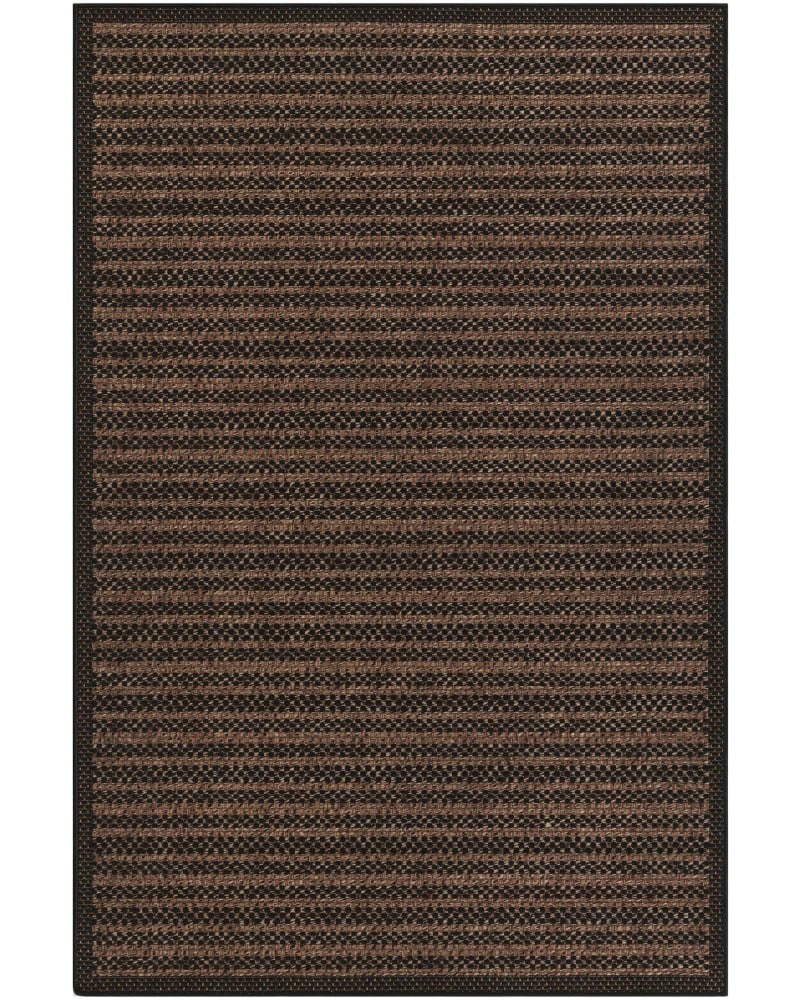 Tapete Exterior Borde Delgado en Café