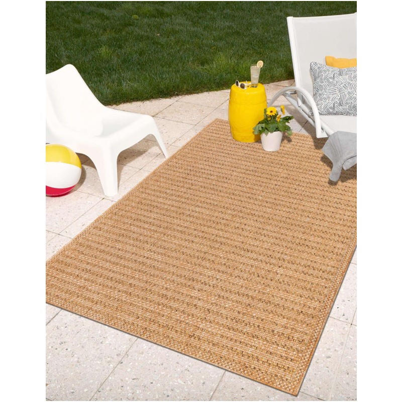 Tapete Exterior Borde Delgado Natural