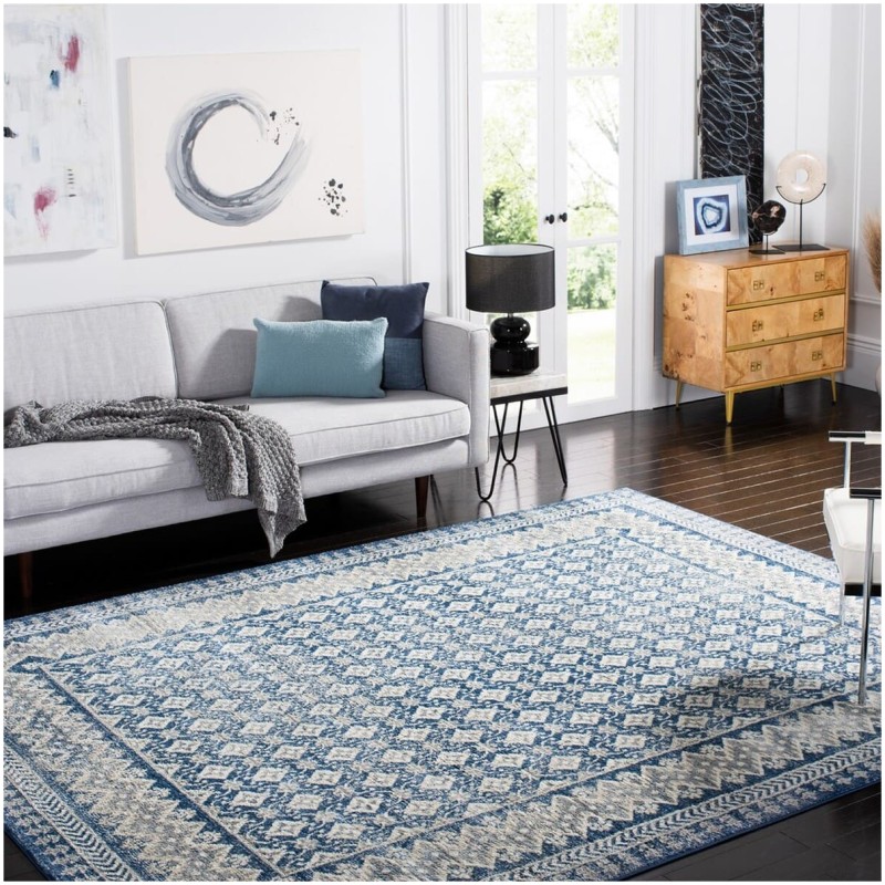 Tapete Westside Patron Enmarcado en Azul