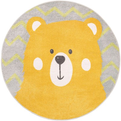 Tapete Fantasia Oso Feliz en Amarillo