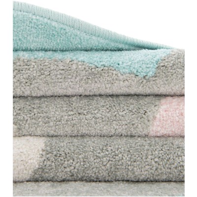 Tapete Fantasia Oso Feliz en Azul