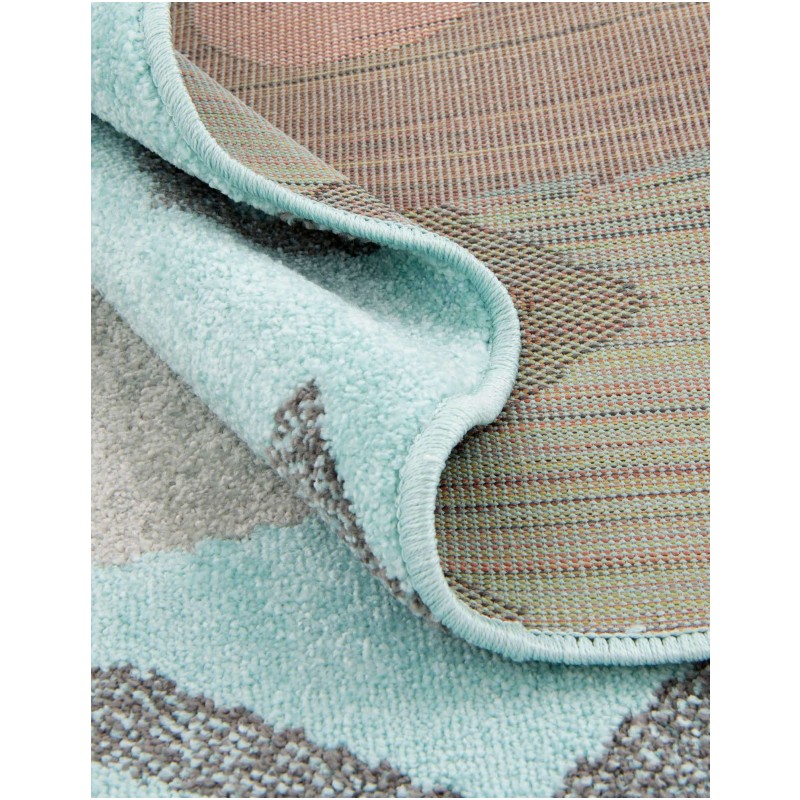 Tapete Fantasia Oso Feliz en Azul