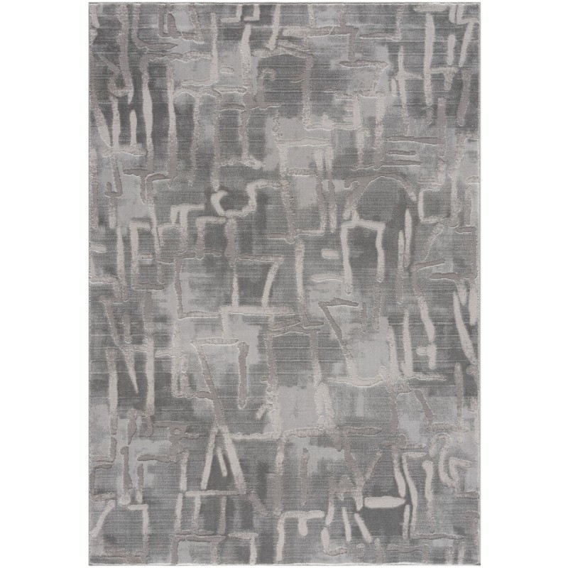 Tapete Aba Trazos Aleatorios en Gris