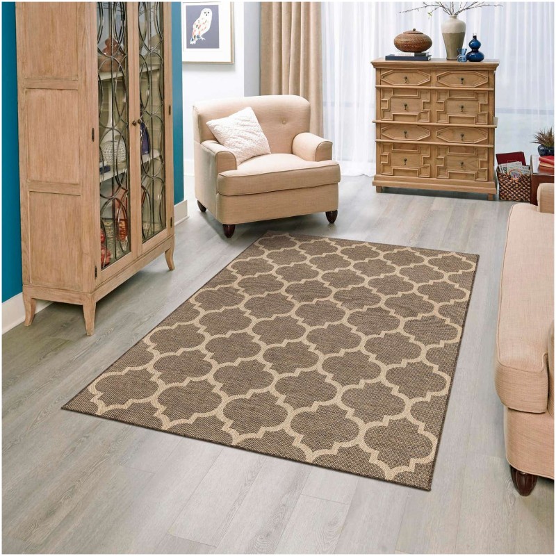 Tapete Dunas Enrejado Marroquí Café con Natural