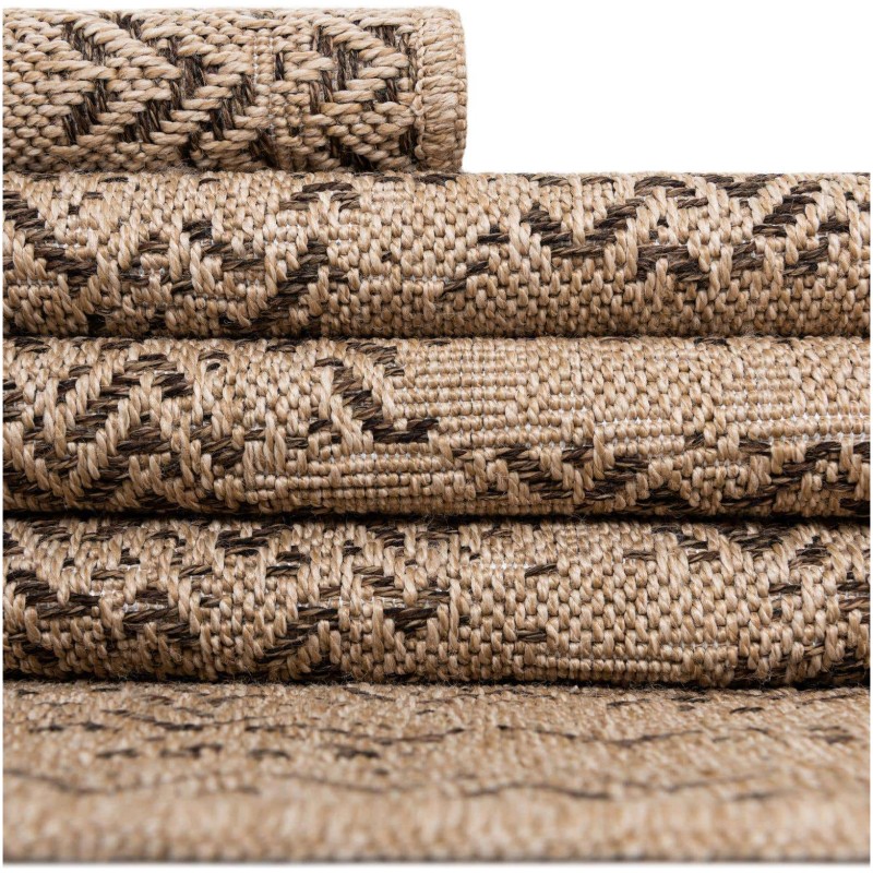 Tapete Dunas Chevron Desvanecido en Natural