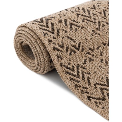 Tapete Dunas Chevron Desvanecido en Natural