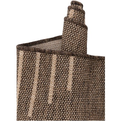 Tapete Dunas Moderno en Café con Natural