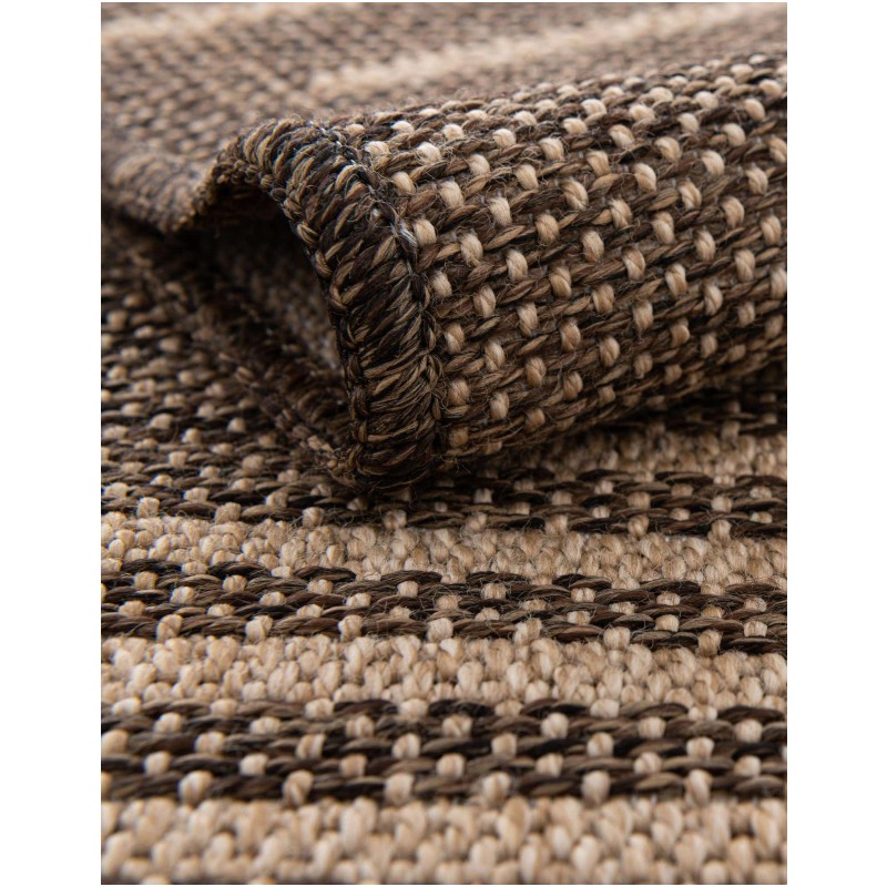 Tapete Dunas Moderno en Café con Natural