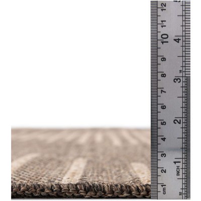 Tapete Dunas Moderno en Café con Natural