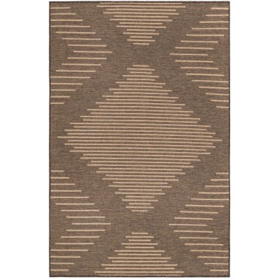 Tapete Dunas Moderno en Café con Natural