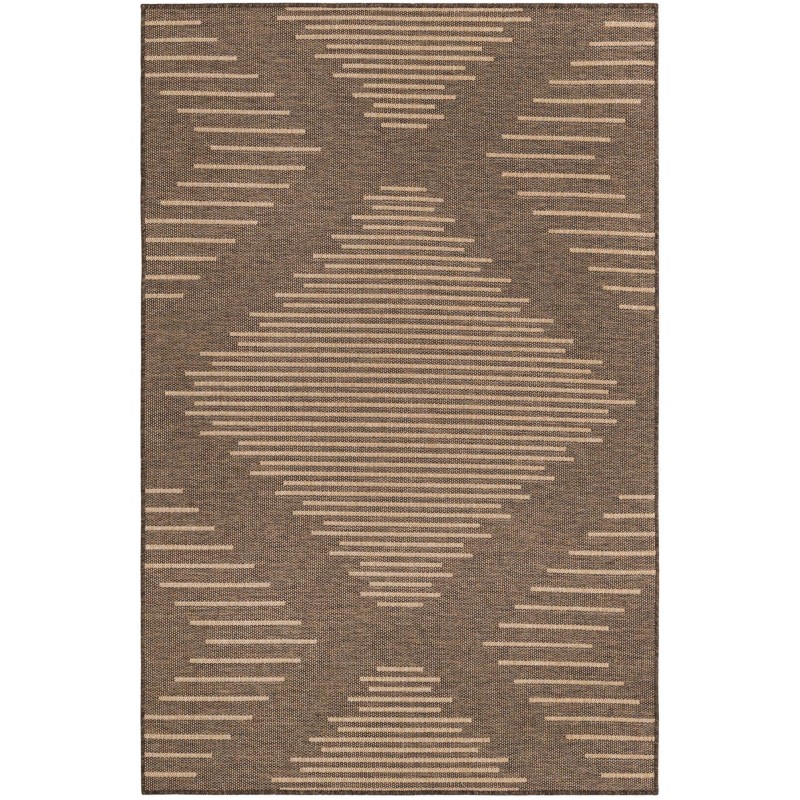 Tapete Dunas Moderno en Café con Natural