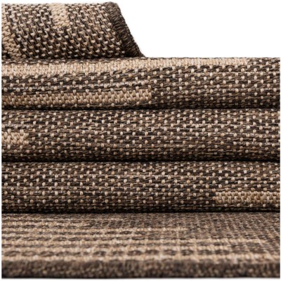 Tapete Dunas Moderno en Café con Natural