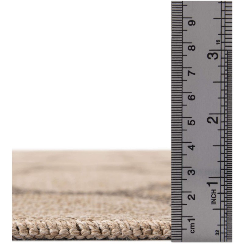 Tapete Dunas Enrejado Marroquí Natural con Café