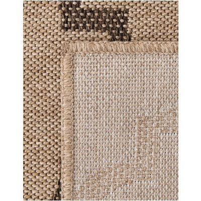 Tapete Dunas Enrejado Marroquí Natural con Café