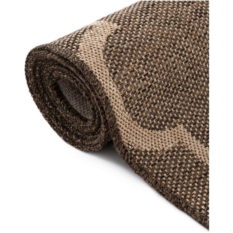 Tapete Dunas Enrejado Marroquí Café con Natural