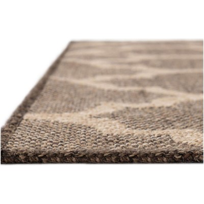 Tapete Dunas Enrejado Marroquí Café con Natural