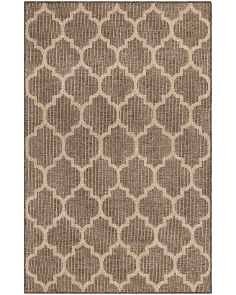 Tapete Dunas Enrejado Marroquí Café con Natural