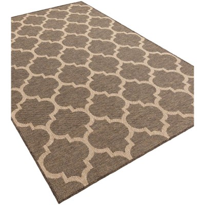 Tapete Dunas Enrejado Marroquí Café con Natural