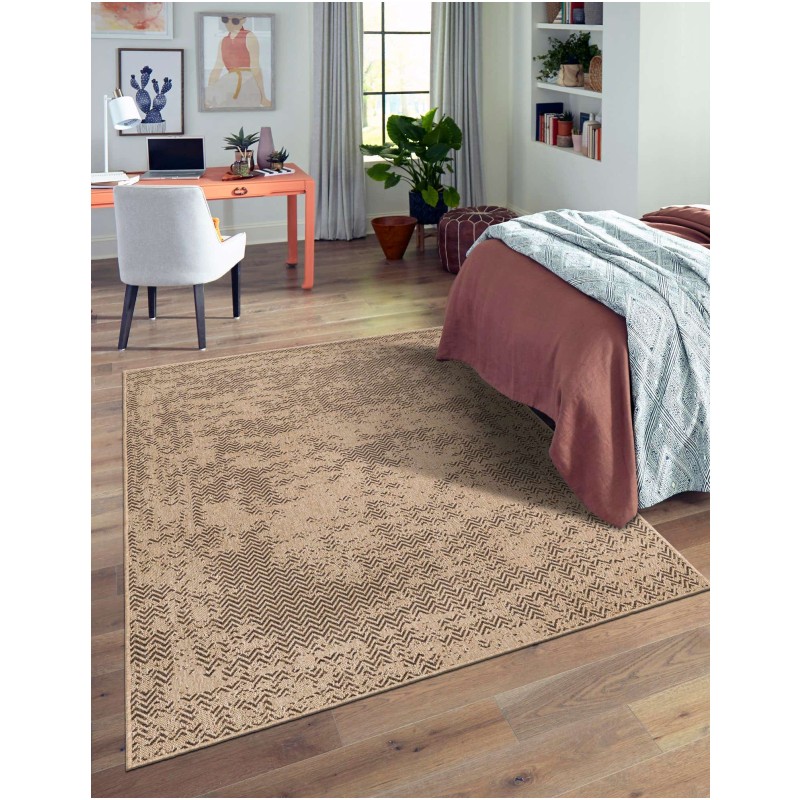 Tapete Dunas Chevron Desvanecido en Natural