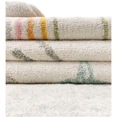 Tapete Fantasia Arcoiris y Nubecitas en Marfil