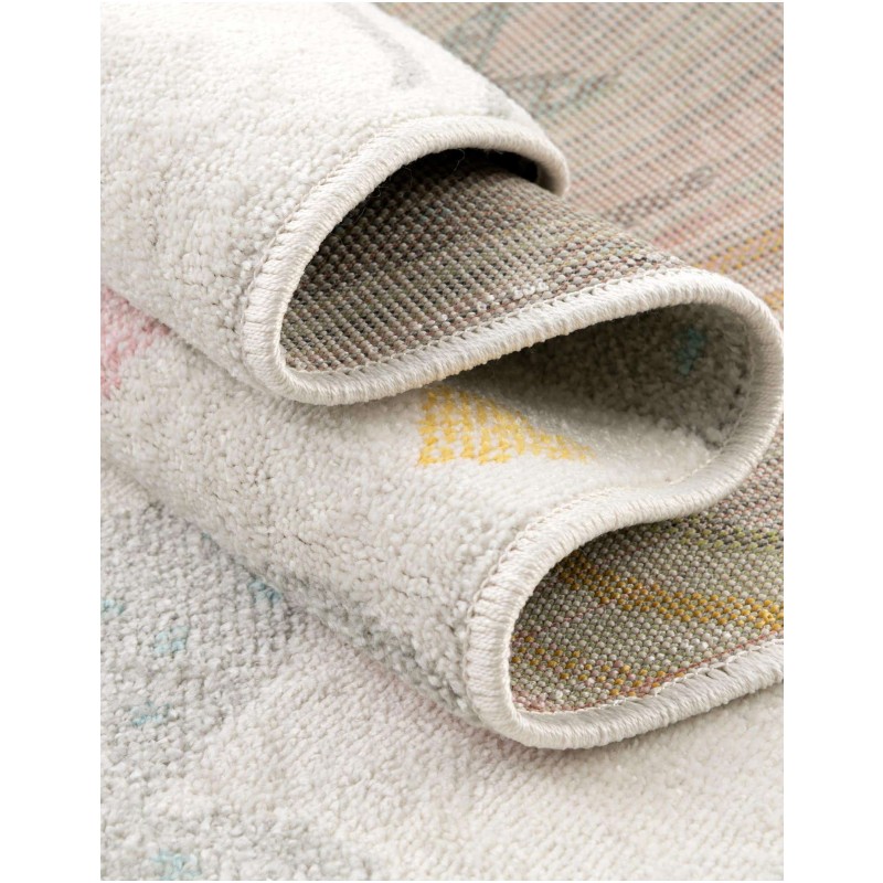 Tapete Fantasia Arcoiris y Nubecitas en Marfil