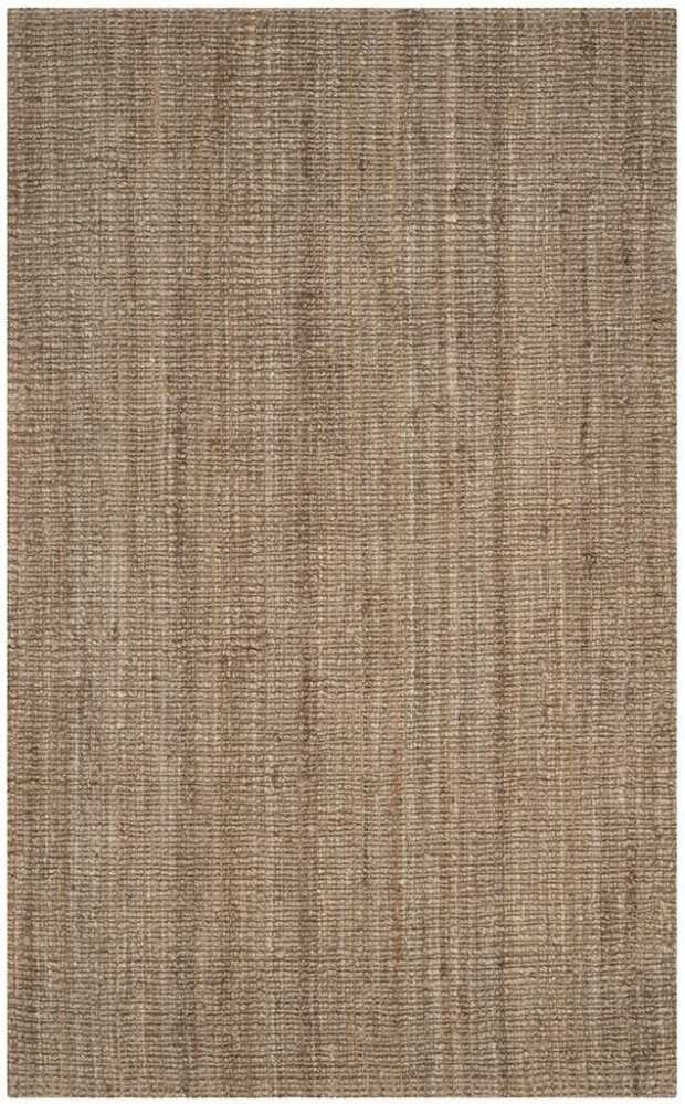 Tapete Nudo Grueso de Yute con Toque Gris