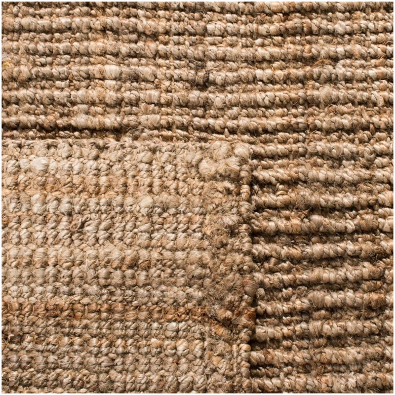 Tapete Nudo Grueso de Yute con Toque Gris