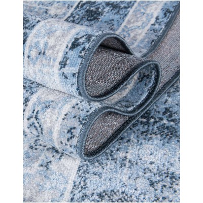 Tapete Lavable Camila Diamante Azul