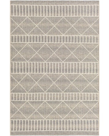 Tapete Exterior Enrejado y Lineas en Gris