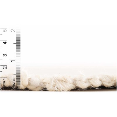 Tapete Laso en Marfil y Blanco