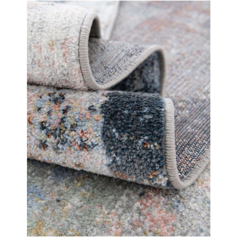 Tapete Lavable Camila Abstracto Azulado