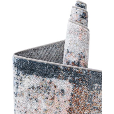 Tapete Lavable Camila Abstracto Azulado