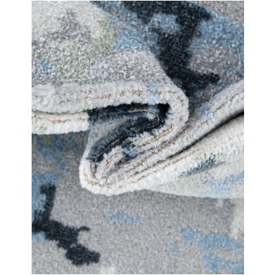 Tapete Lavable Camila Abstracto Azul