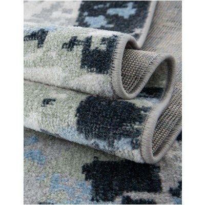 Tapete Lavable Camila Abstracto Azul