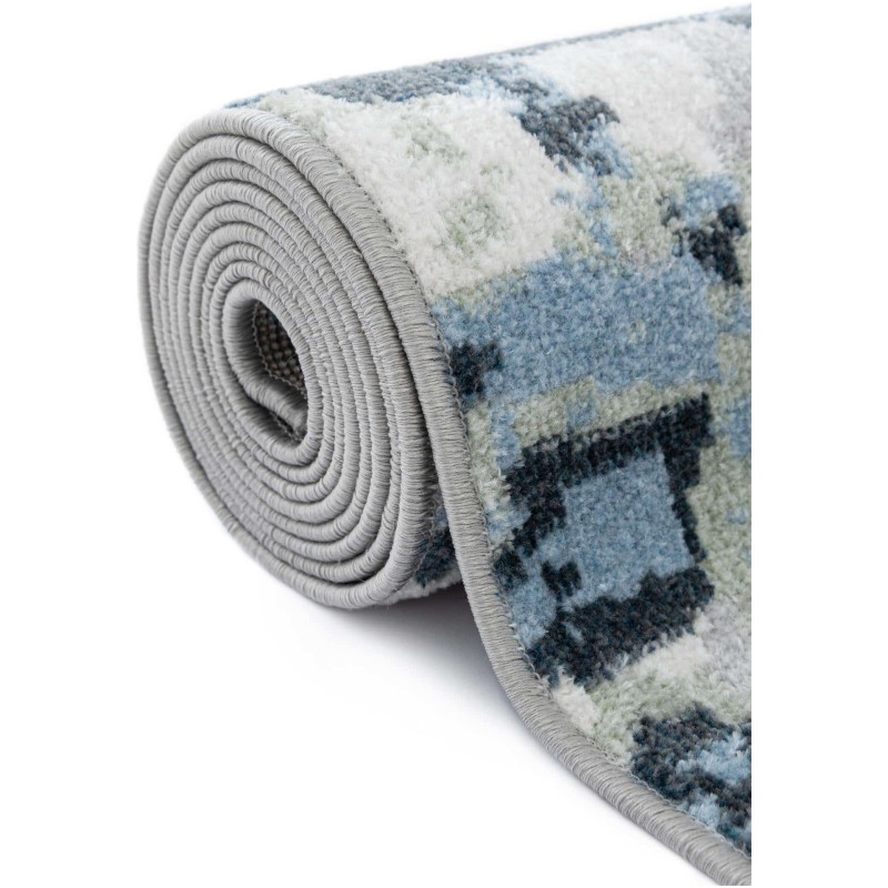 Tapete Lavable Camila Abstracto Azul