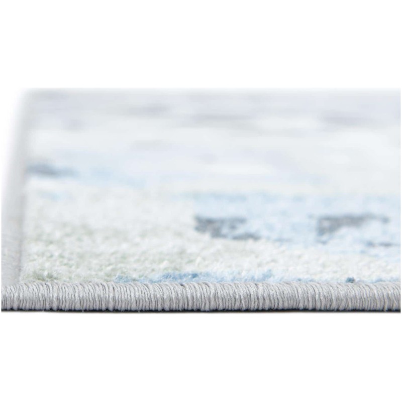 Tapete Lavable Camila Abstracto Azul