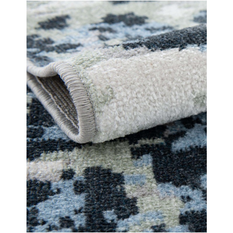 Tapete Lavable Camila Abstracto Azul