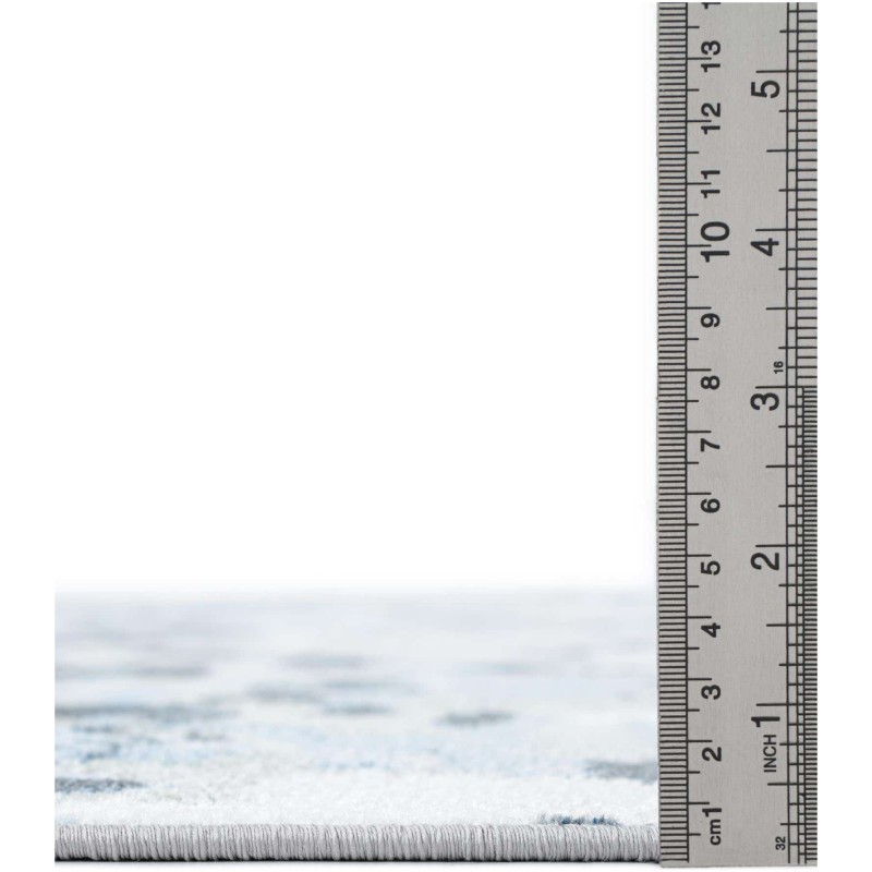 Tapete Lavable Camila Abstracto Azul