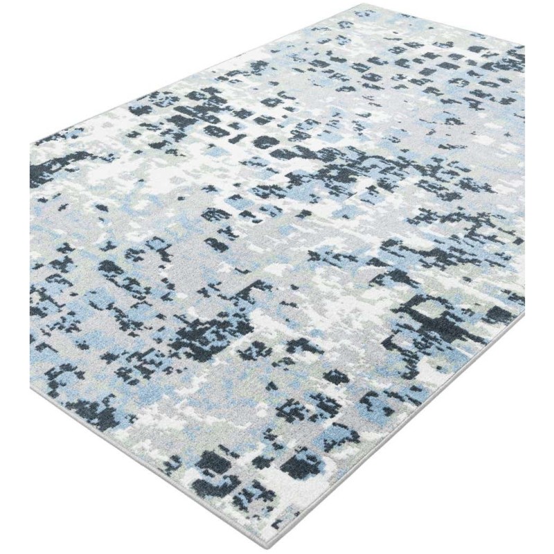 Tapete Lavable Camila Abstracto Azul